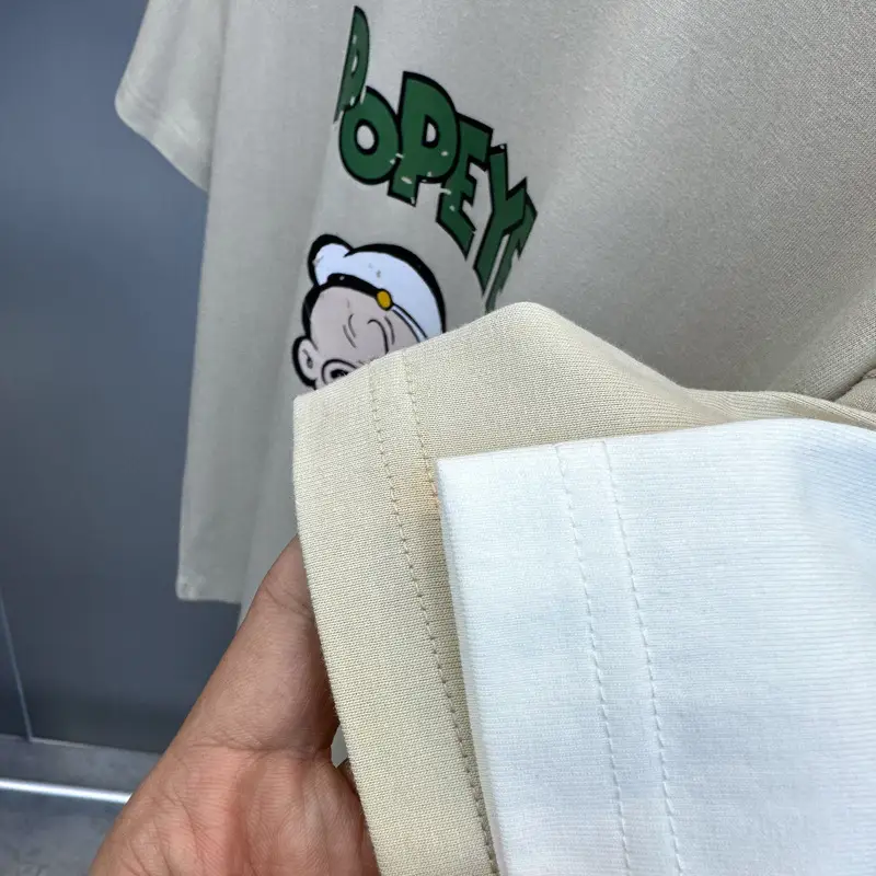 Men White Cream Loose Fit T-Shirt with Anime Design - Image 5
