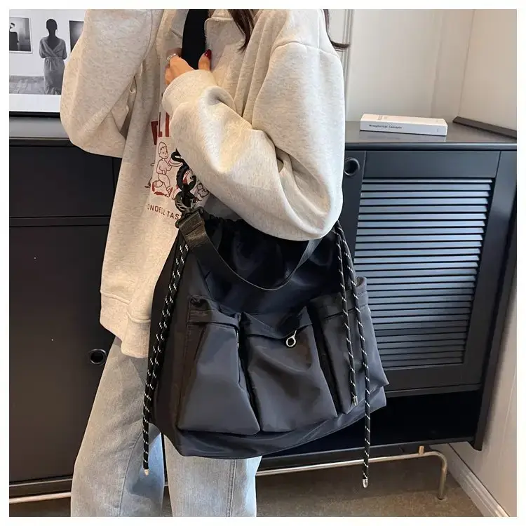 Large Capacity Drawstring Bag Women's 2023 Summer New Tote — feature 20