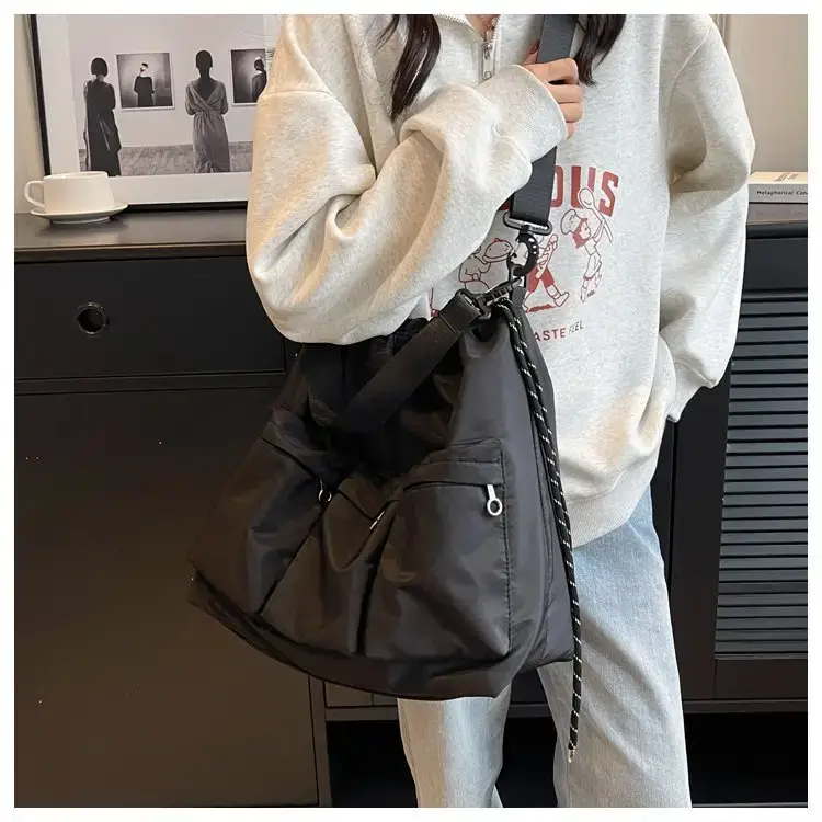 Large Capacity Drawstring Bag Women's 2023 Summer New Tote — feature 23
