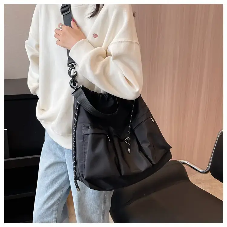 Large Capacity Drawstring Bag Women's 2023 Summer New Tote — feature 29