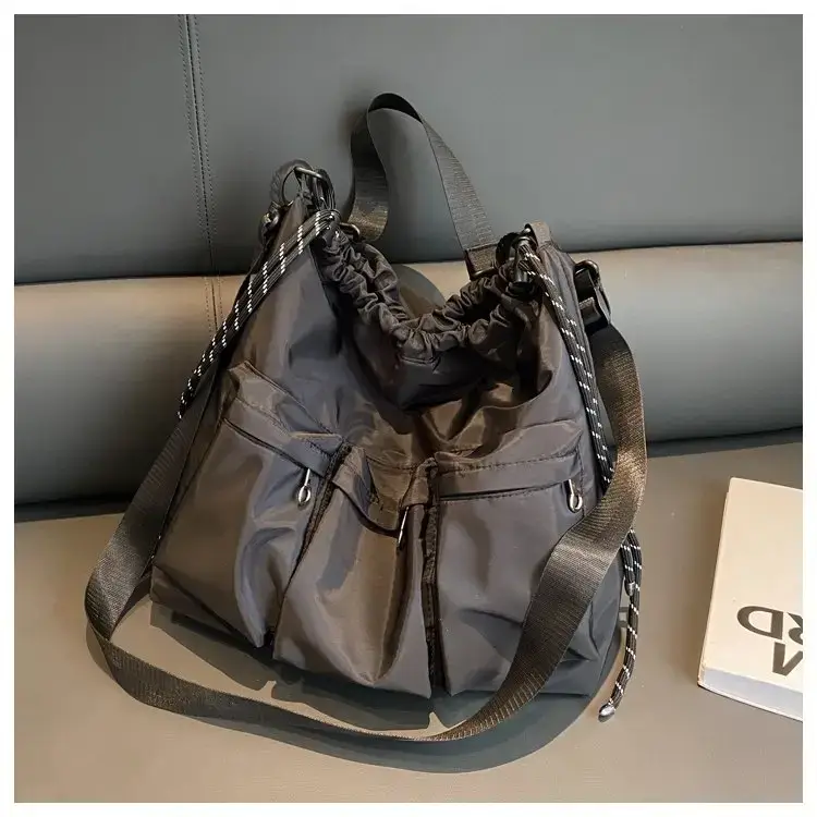 Large Capacity Drawstring Bag Women's 2023 Summer New Tote — feature 42