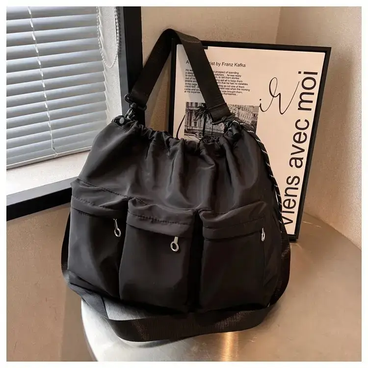 Large Capacity Drawstring Bag Women's 2023 Summer New Tote — feature 44