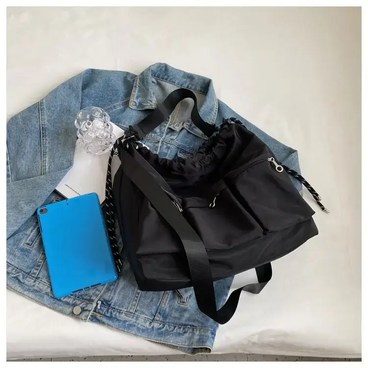 Large Capacity Drawstring Bag Women's 2023 Summer New Tote — feature 46