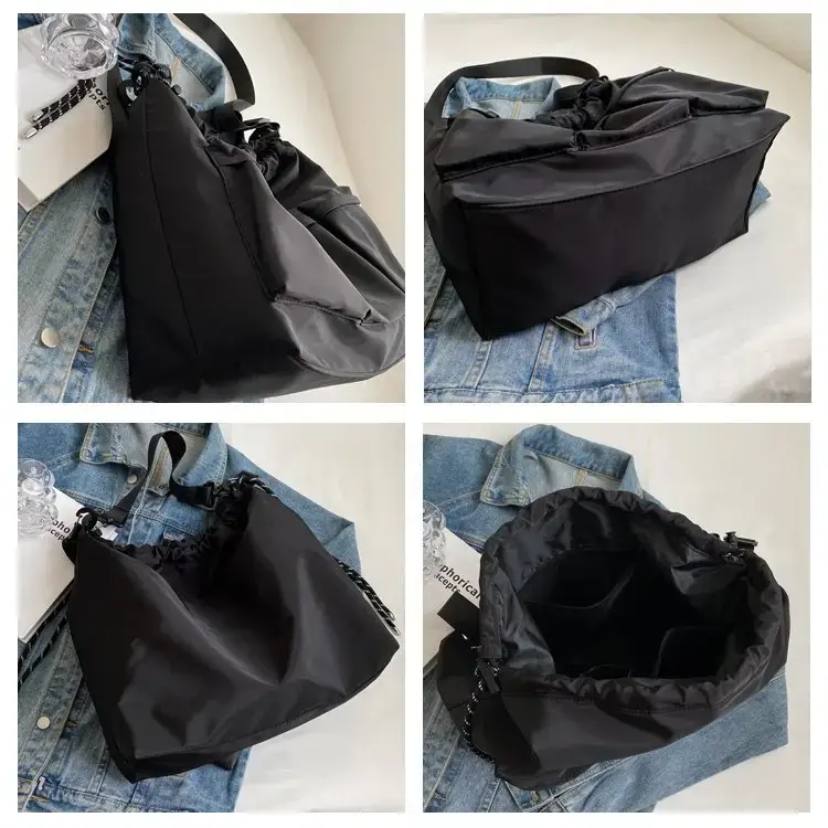 Large Capacity Drawstring Bag Women's 2023 Summer New Tote — feature 9