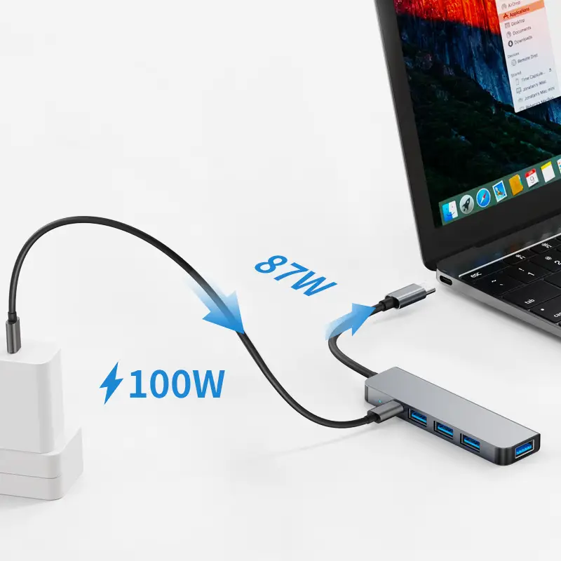 Cross-border USB 5.0 Hub PD100w Fast Charging - Image 6