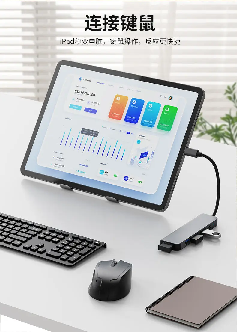 Cross-border USB 5.0 Hub PD100w Fast Charging — feature 8