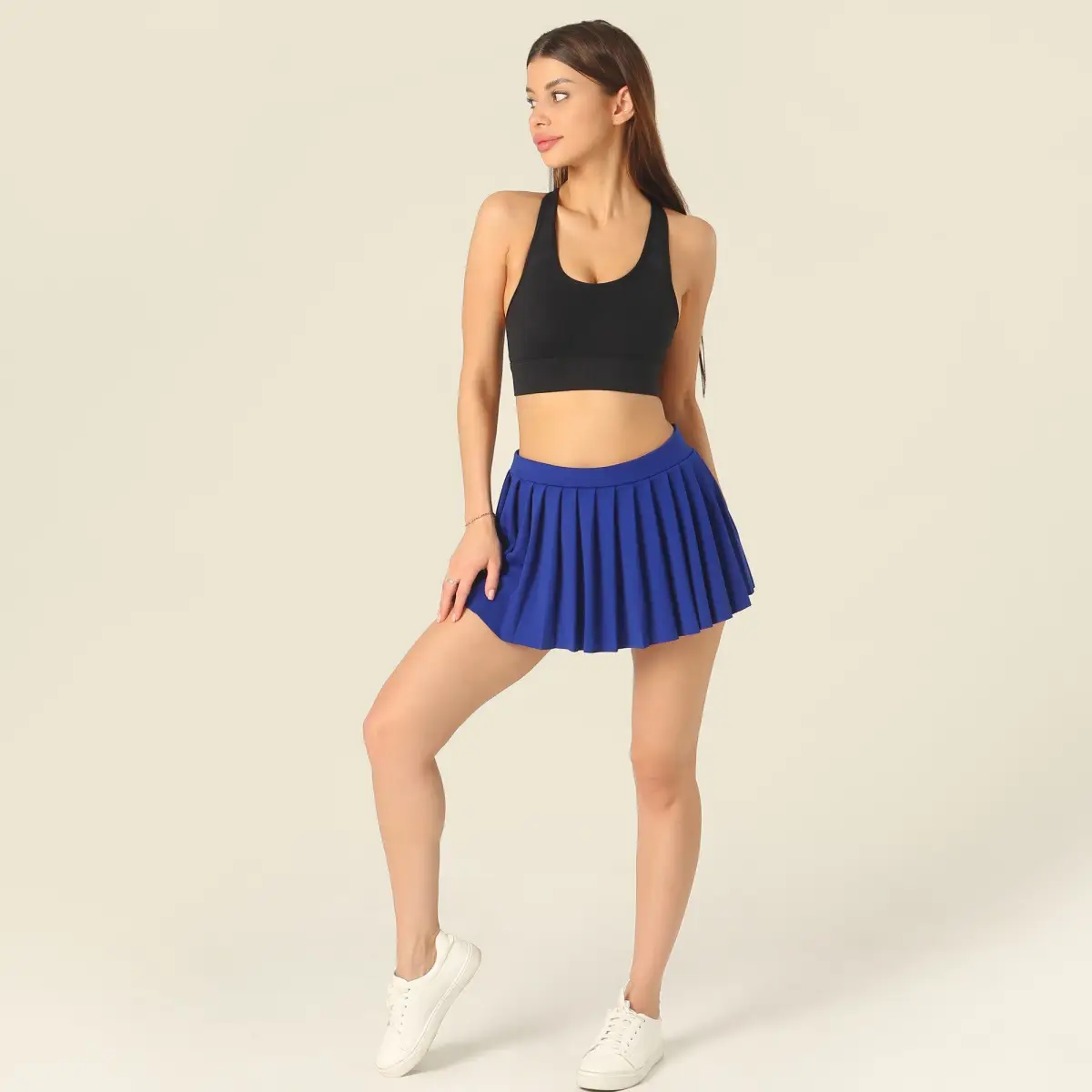 White Pleated Skirt Set for Women Cross-Border E-Commerce - Image 11