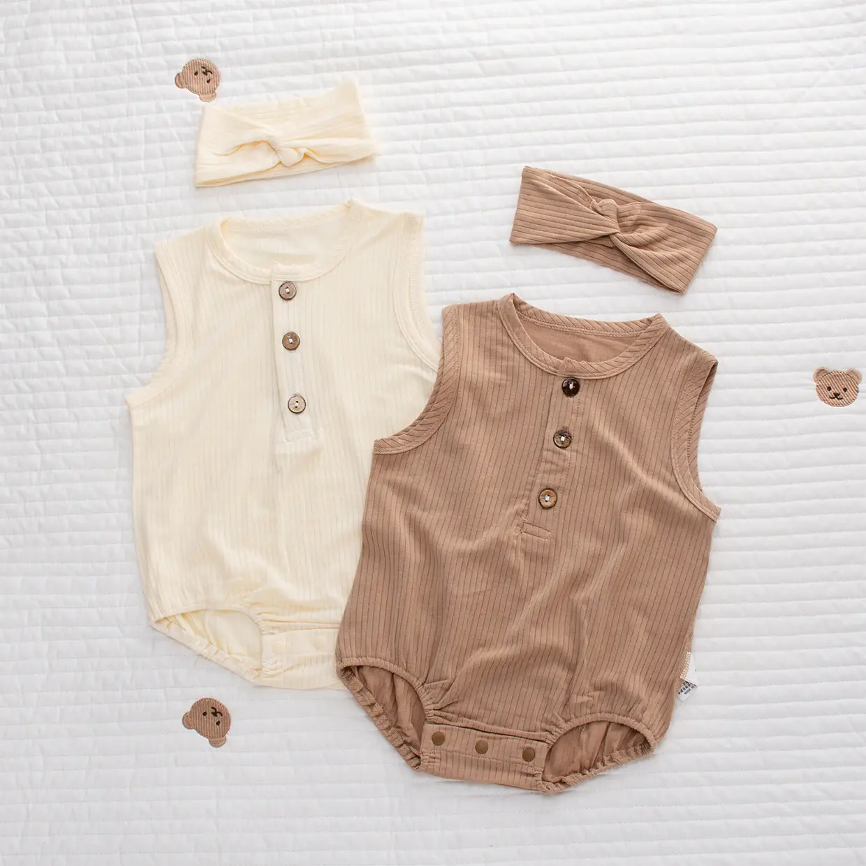 Ultra-Thin Modal Baby Hoodie with Stripes — feature 15