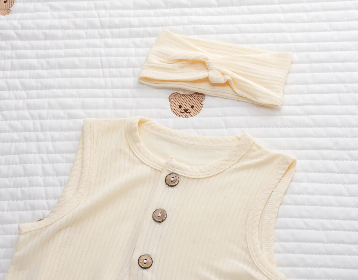 Ultra-Thin Modal Baby Hoodie with Stripes — feature 32