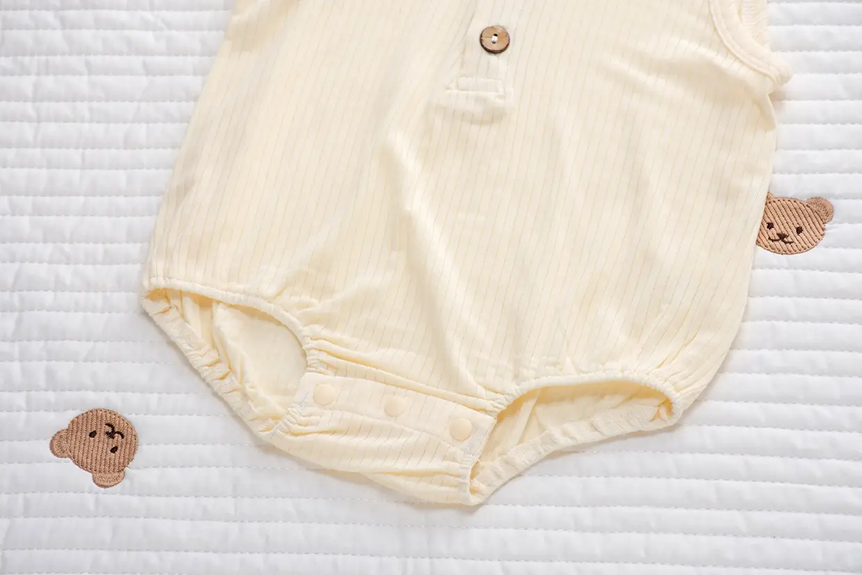 Ultra-Thin Modal Baby Hoodie with Stripes — feature 33