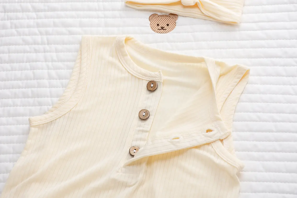 Ultra-Thin Modal Baby Hoodie with Stripes — feature 34