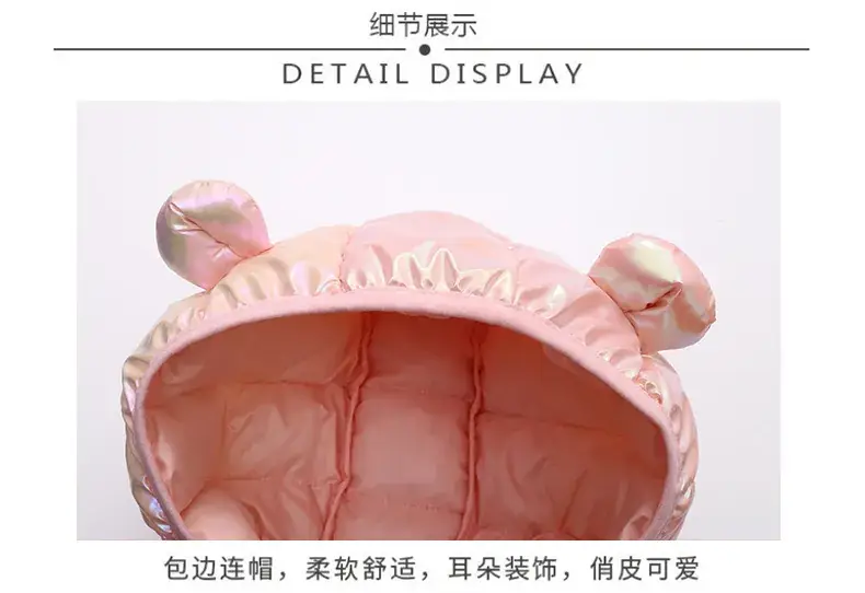 Pink Hooded Vest for Boys Girls Winter Warm Blanket — feature 13