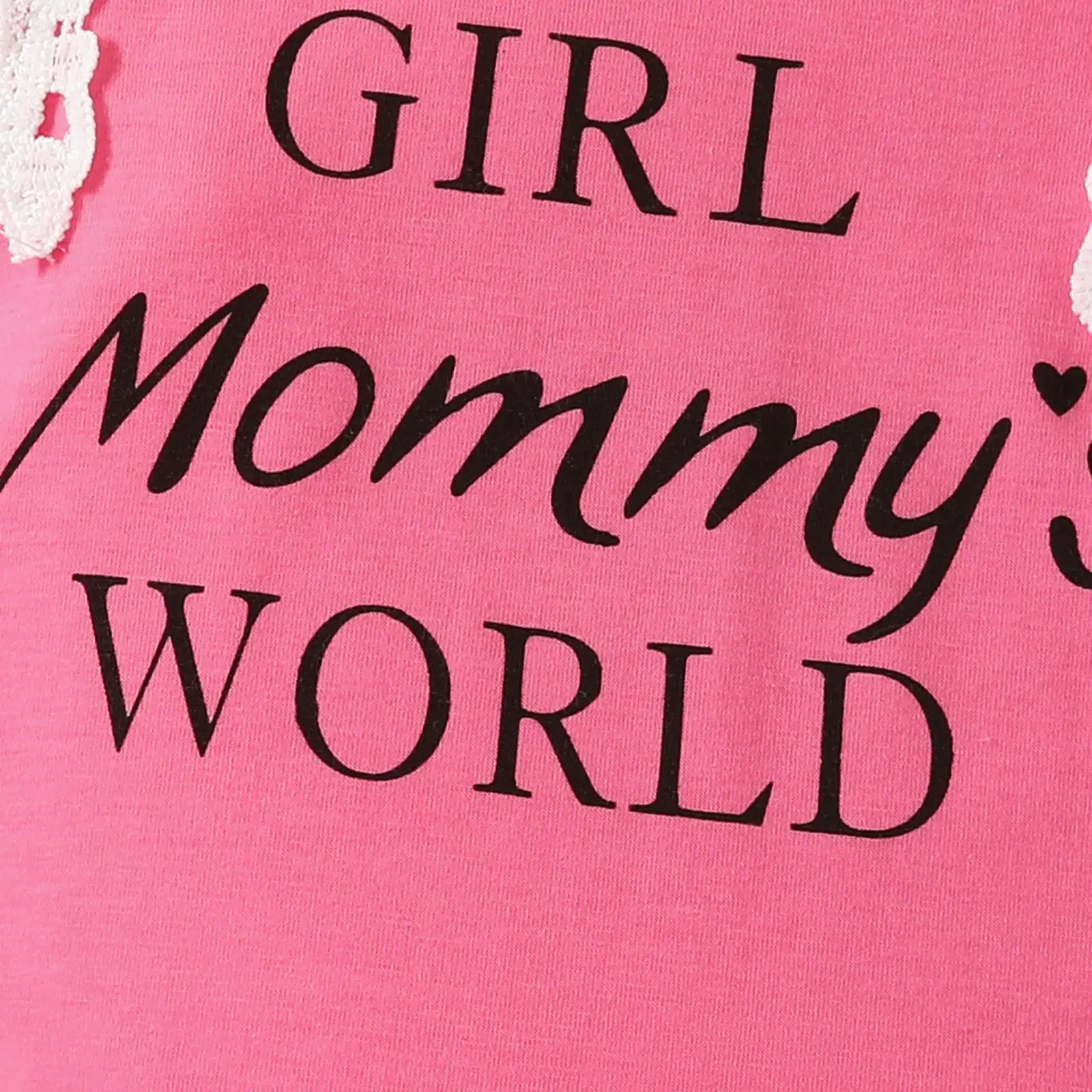 Baby Girl Mommy's World Pink Rose Trouser Set — feature 15