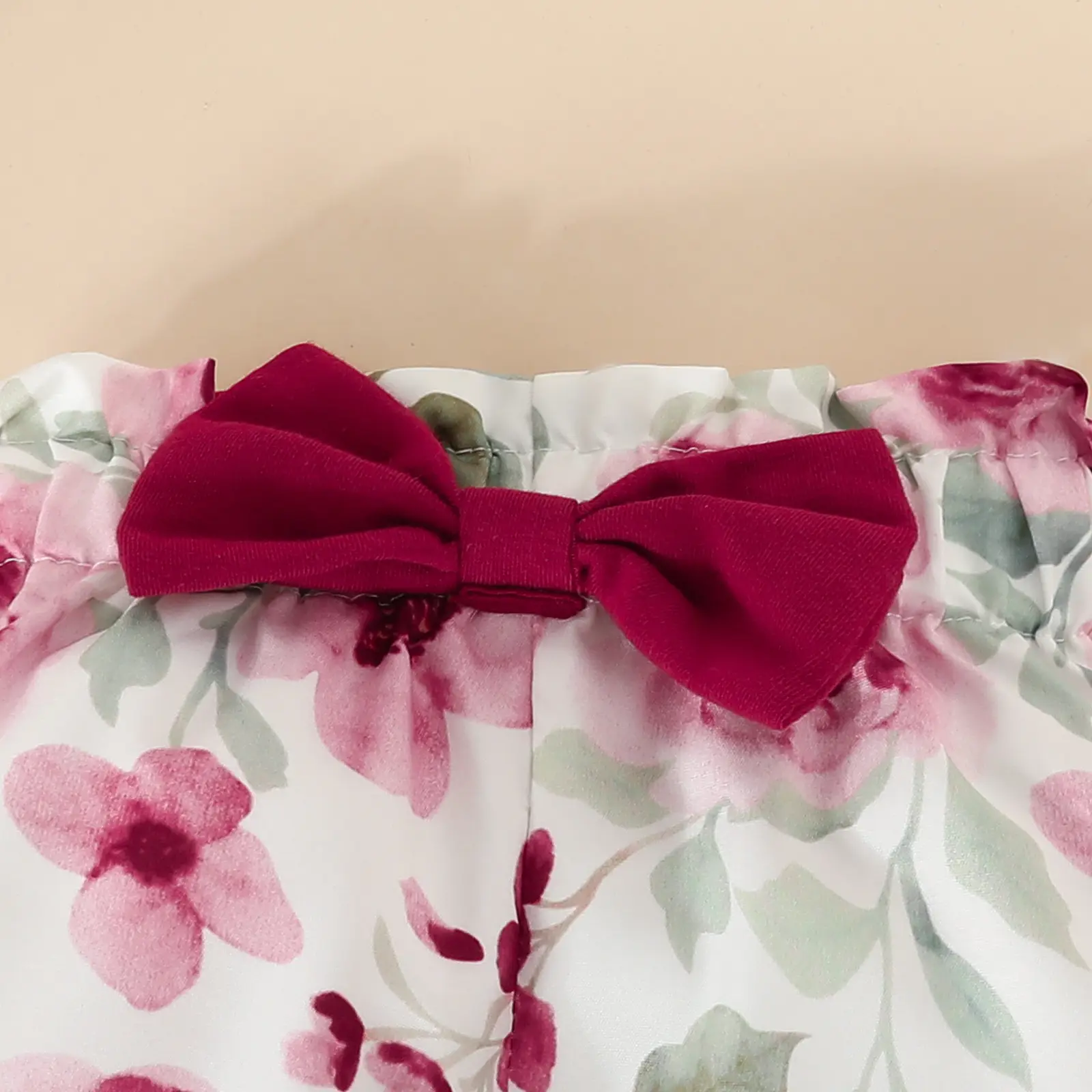 Baby Girl Mommy's World Pink Rose Trouser Set — feature 27