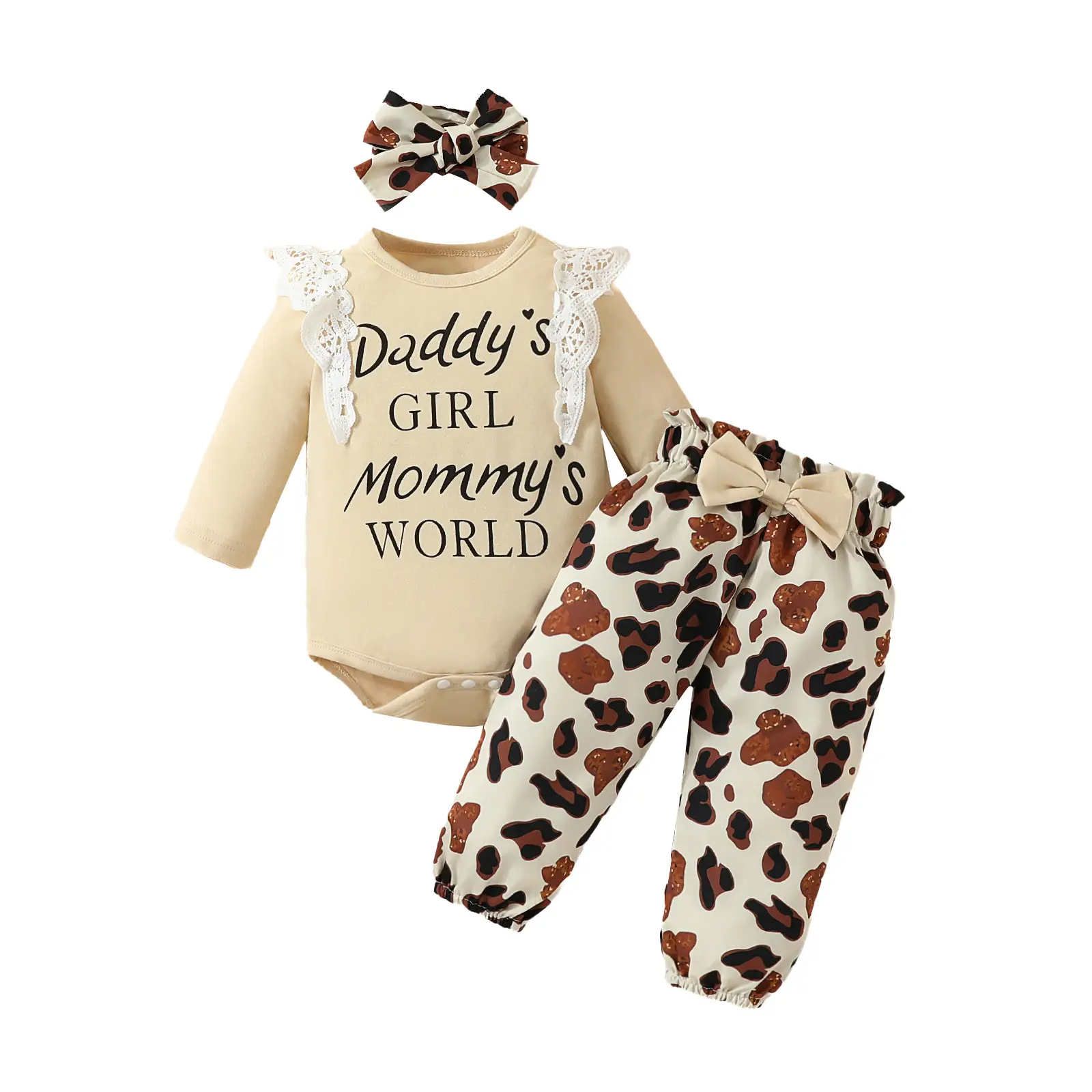 Baby Girl Mommy's World Pink Rose Trouser Set
