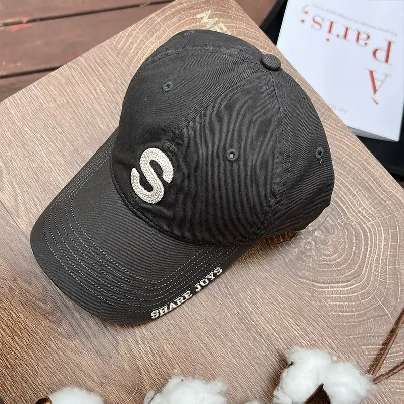 Pink Korean Style Women Cap with Embroidered Logo — feature 16