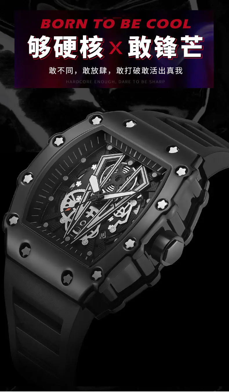 Men's Luxurious Quartz Watch with Rose Gold Dial — feature 7