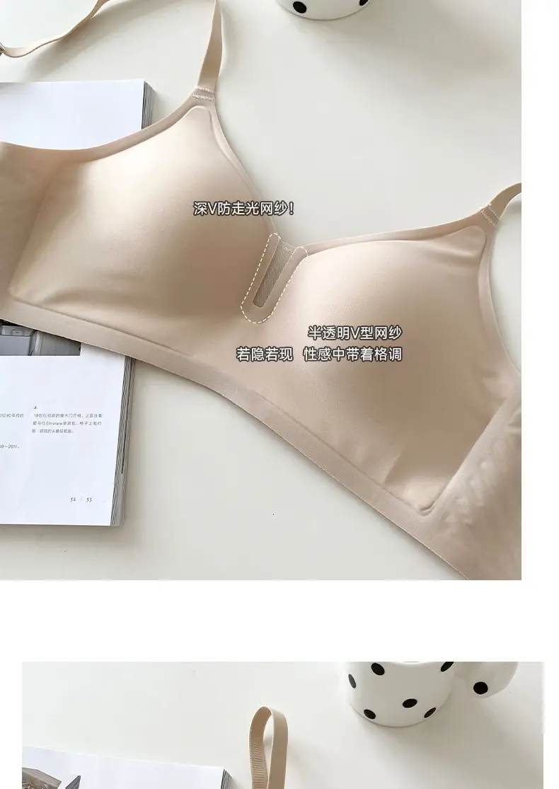 Traceless Underwear Soft Support No Steel Rings Small Chest Push-up Show Large Lift Cup Soft Naked Invisible Comfortable Women's Bra — feature 12
