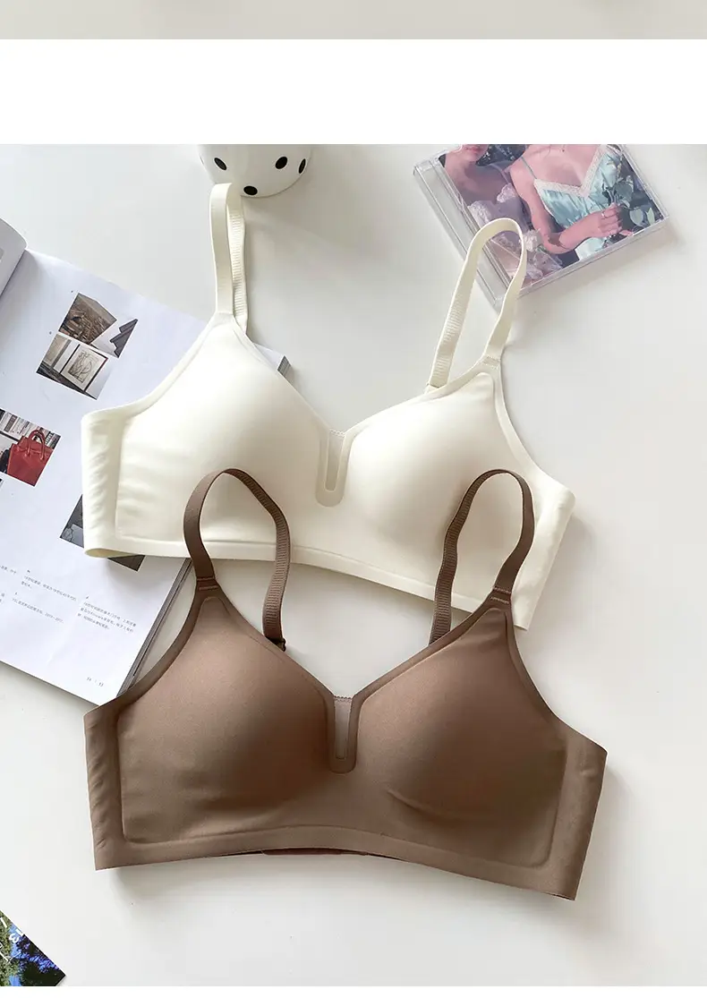 Traceless Underwear Soft Support No Steel Rings Small Chest Push-up Show Large Lift Cup Soft Naked Invisible Comfortable Women's Bra — feature 18