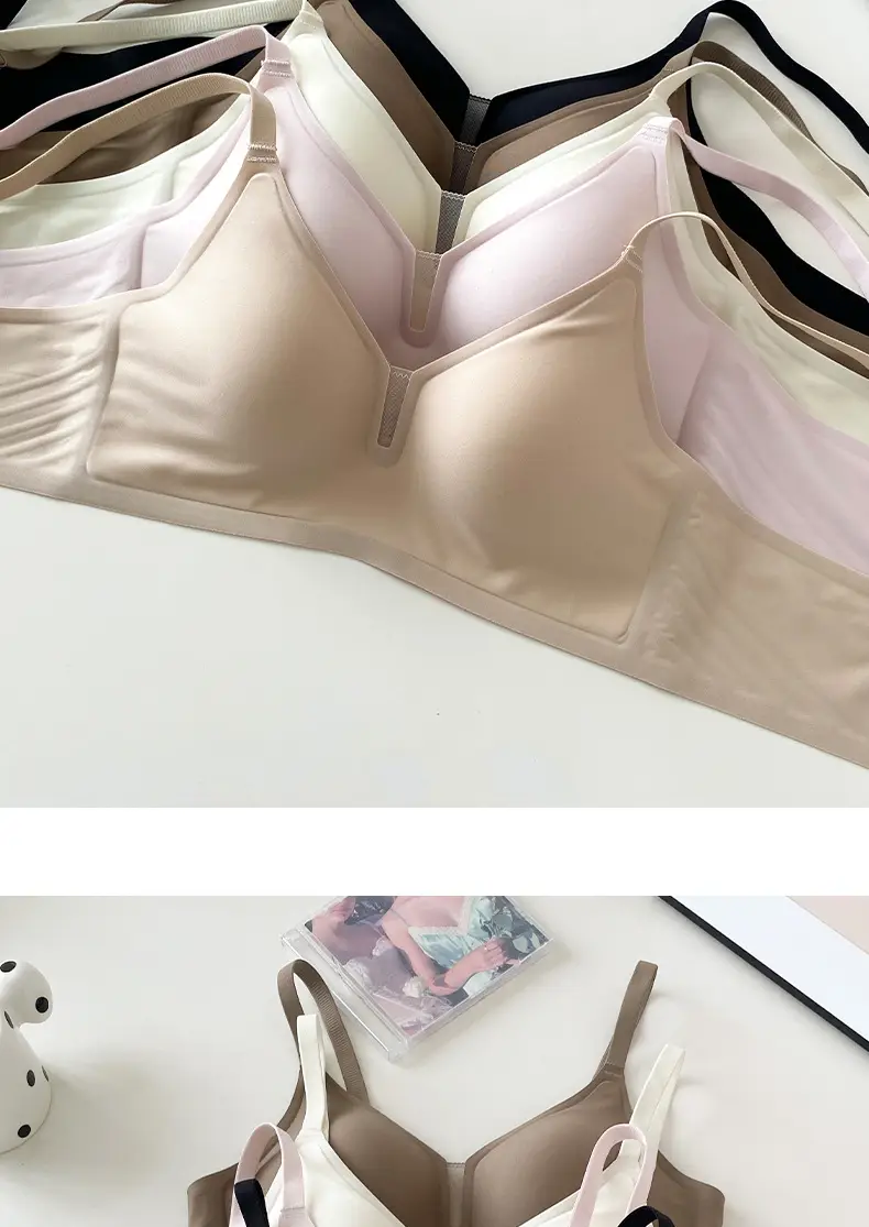 Traceless Underwear Soft Support No Steel Rings Small Chest Push-up Show Large Lift Cup Soft Naked Invisible Comfortable Women's Bra — feature 22