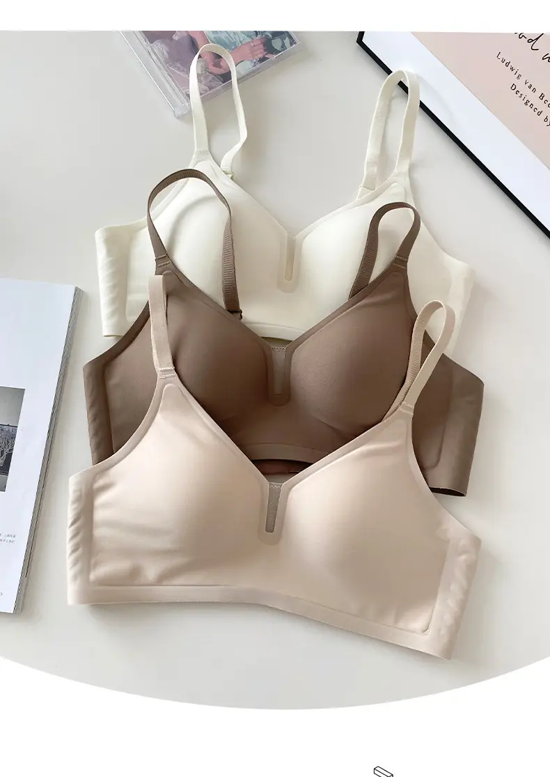 Traceless Underwear Soft Support No Steel Rings Small Chest Push-up Show Large Lift Cup Soft Naked Invisible Comfortable Women's Bra — feature 4