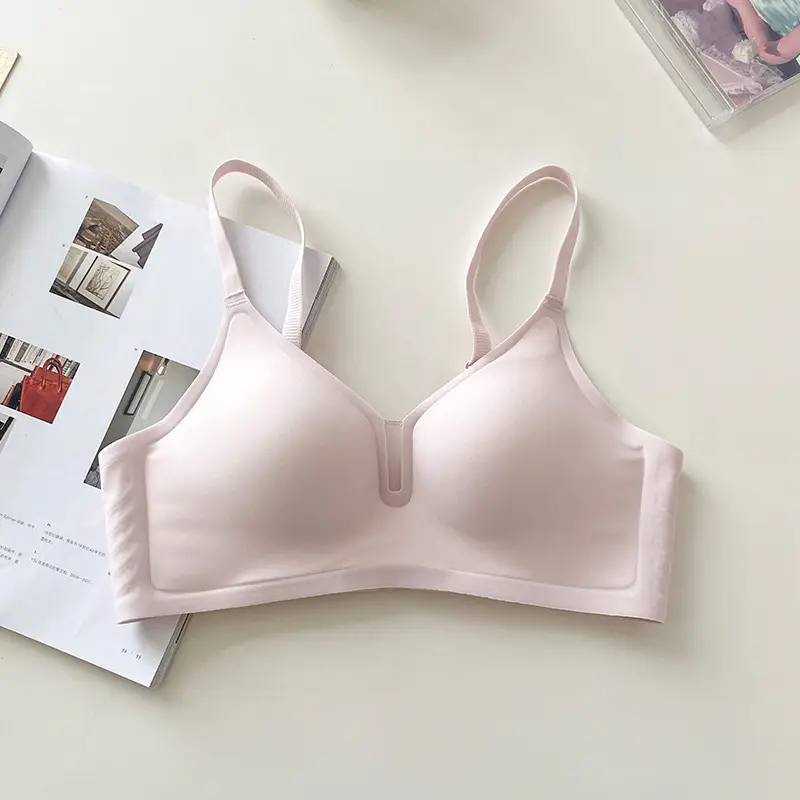 Traceless Underwear Soft Support No Steel Rings Small Chest Push-up Show Large Lift Cup Soft Naked Invisible Comfortable Women's Bra