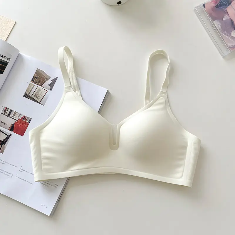 Traceless Underwear Soft Support No Steel Rings Small Chest Push-up Show Large Lift Cup Soft Naked Invisible Comfortable Women's Bra