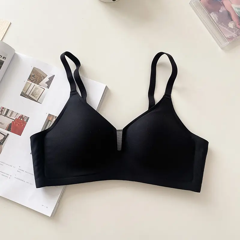 Traceless Underwear Soft Support No Steel Rings Small Chest Push-up Show Large Lift Cup Soft Naked Invisible Comfortable Women's Bra