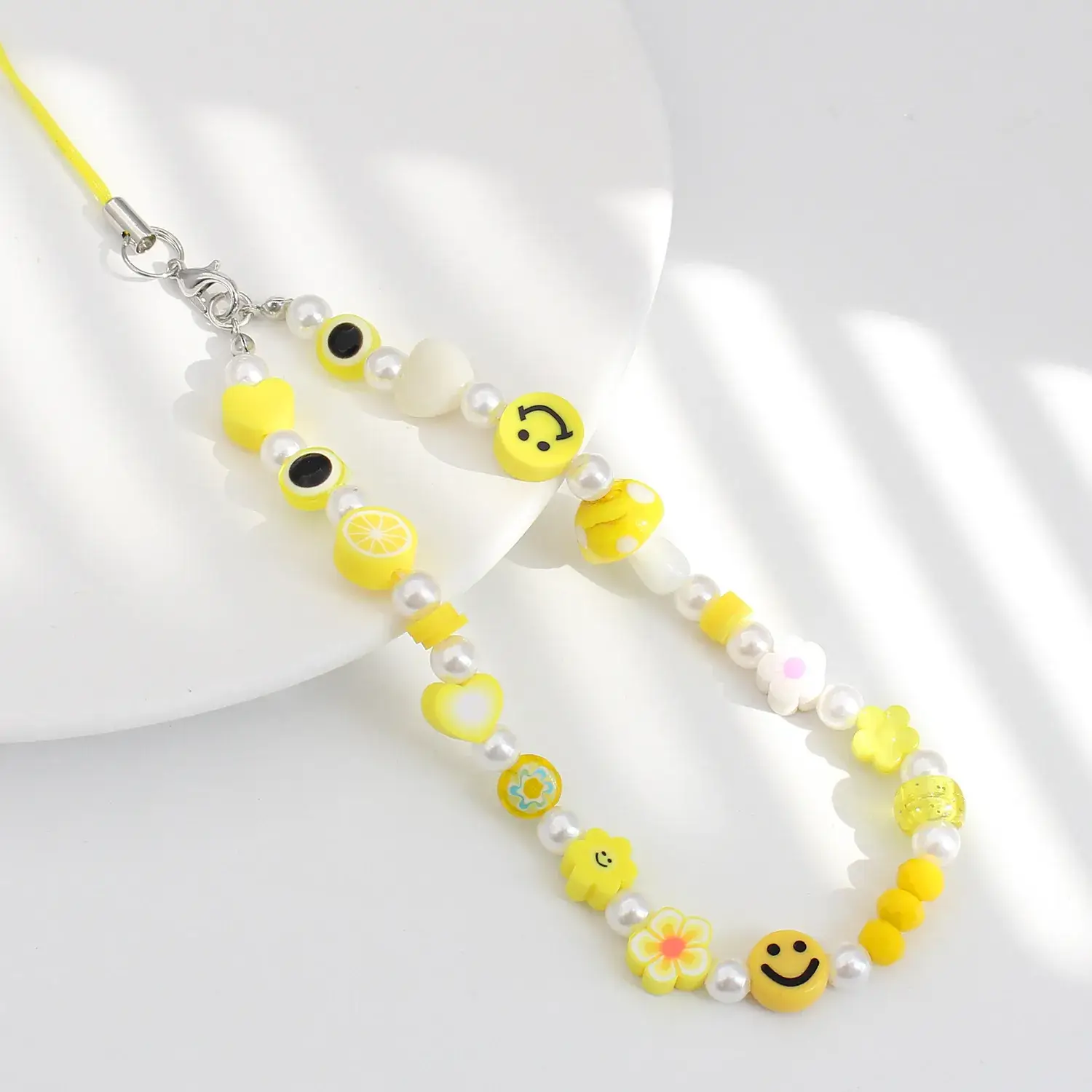 Colorful Cartoon Beaded Anti-Lost Lanyard Chain