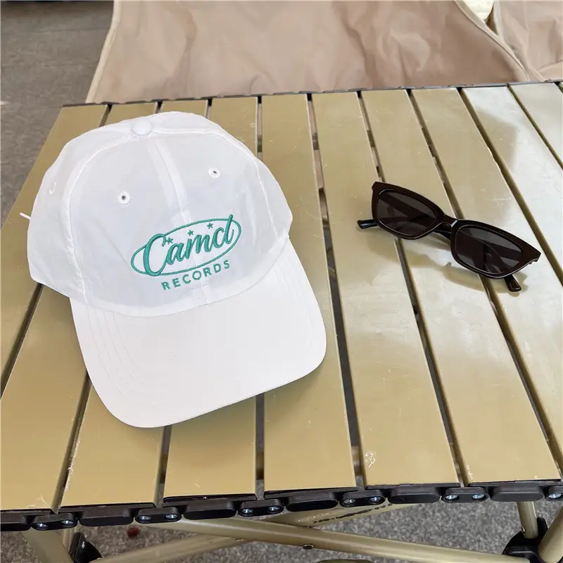 Women's White Camel Records Cap with Sunglasses - Image 2