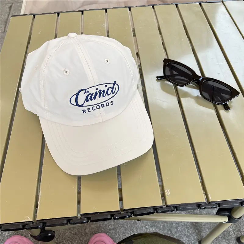 Women's White Camel Records Cap with Sunglasses - Image 4