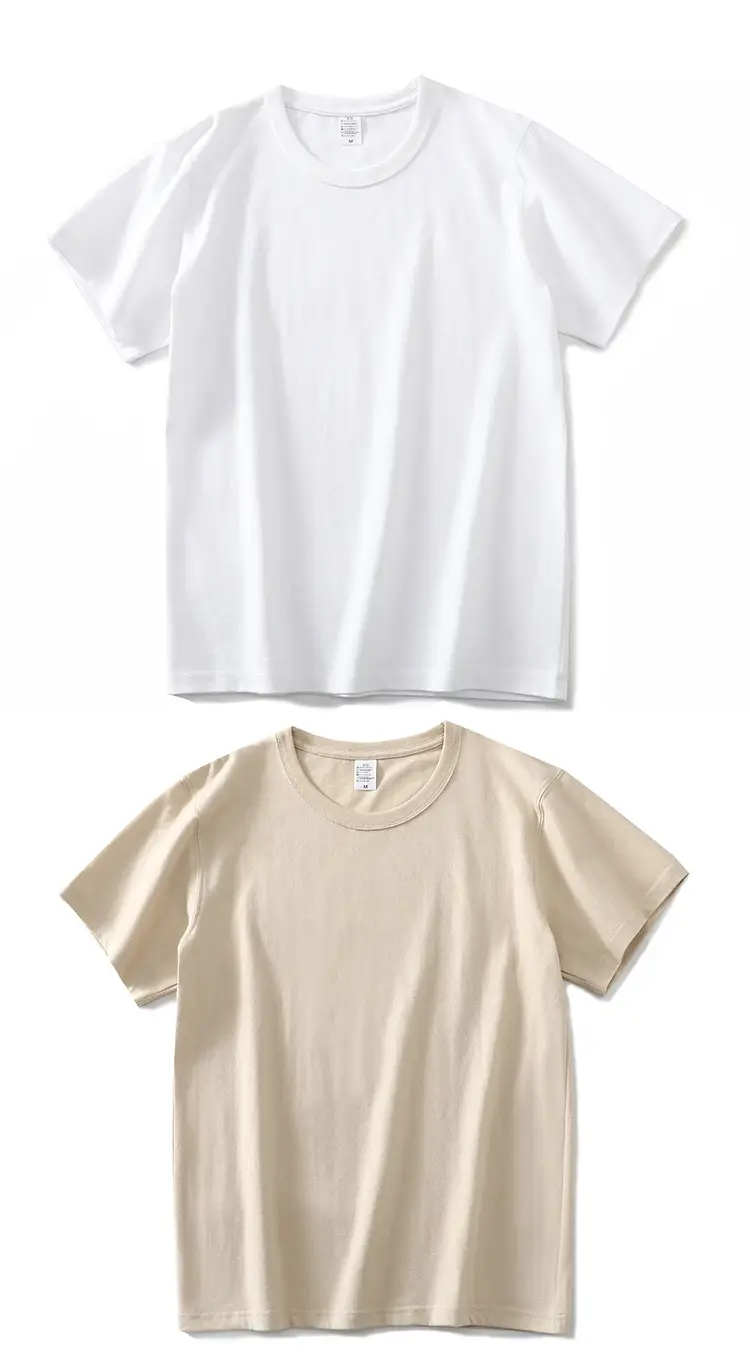Heavy T-Shirt 250g Carbon Sanding Casual Loose Solid Color — feature 13