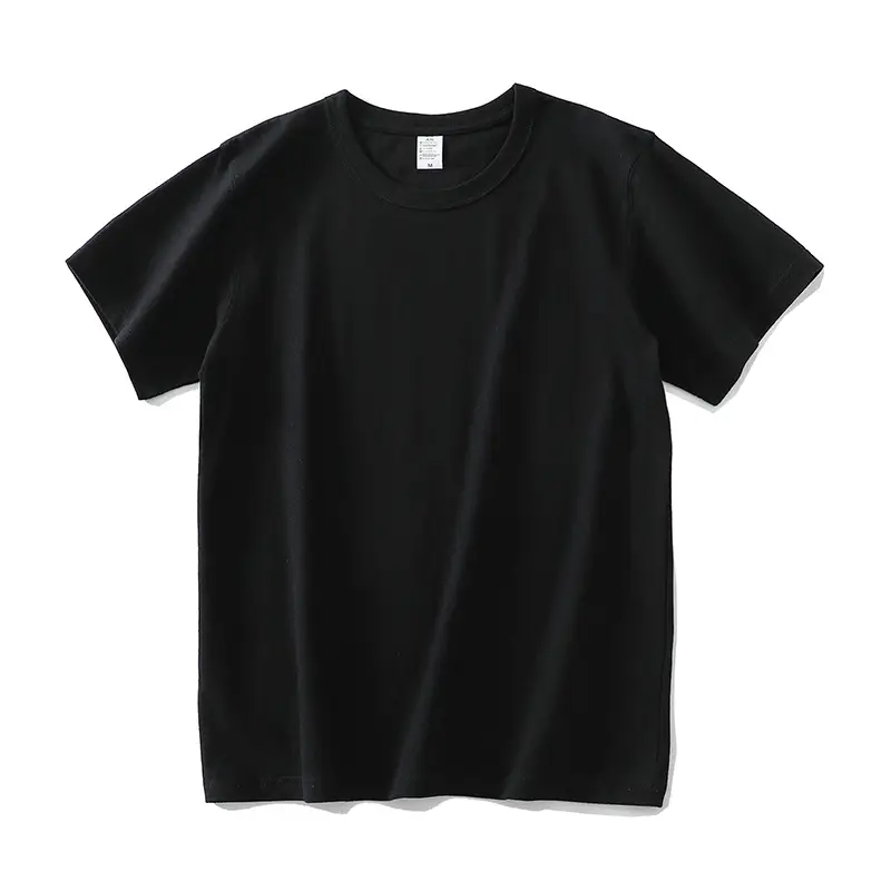 Heavy T-Shirt 250g Carbon Sanding Casual Loose Solid Color - Image 2