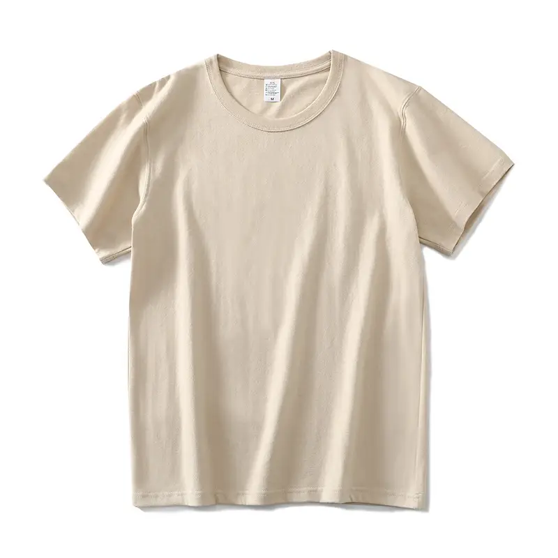 Heavy T-Shirt 250g Carbon Sanding Casual Loose Solid Color - Image 3