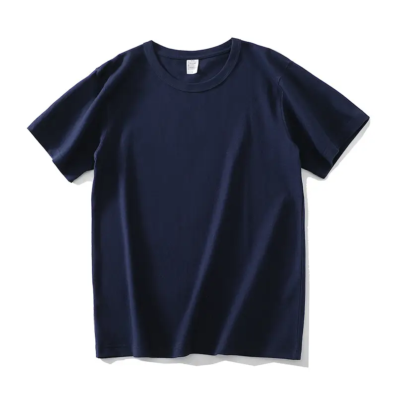 Heavy T-Shirt 250g Carbon Sanding Casual Loose Solid Color - Image 4