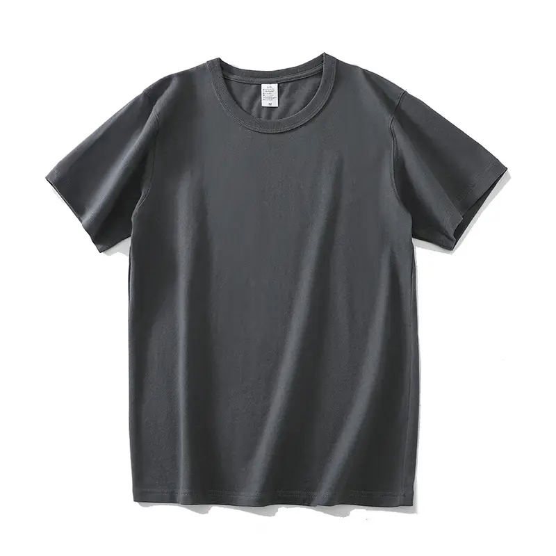 Heavy T-Shirt 250g Carbon Sanding Casual Loose Solid Color - Image 6