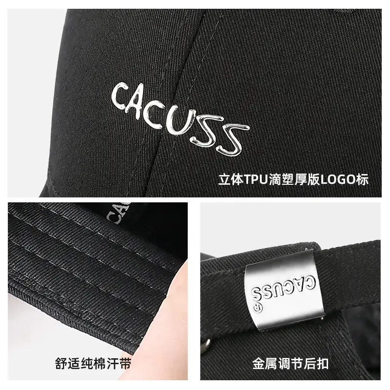 Men Baseball Cap Big Head 360 Adjustable Cotton - Image 6