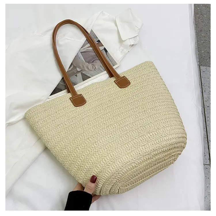 Women's Straw Bucket Bag Western Style One Shoulder — feature 24