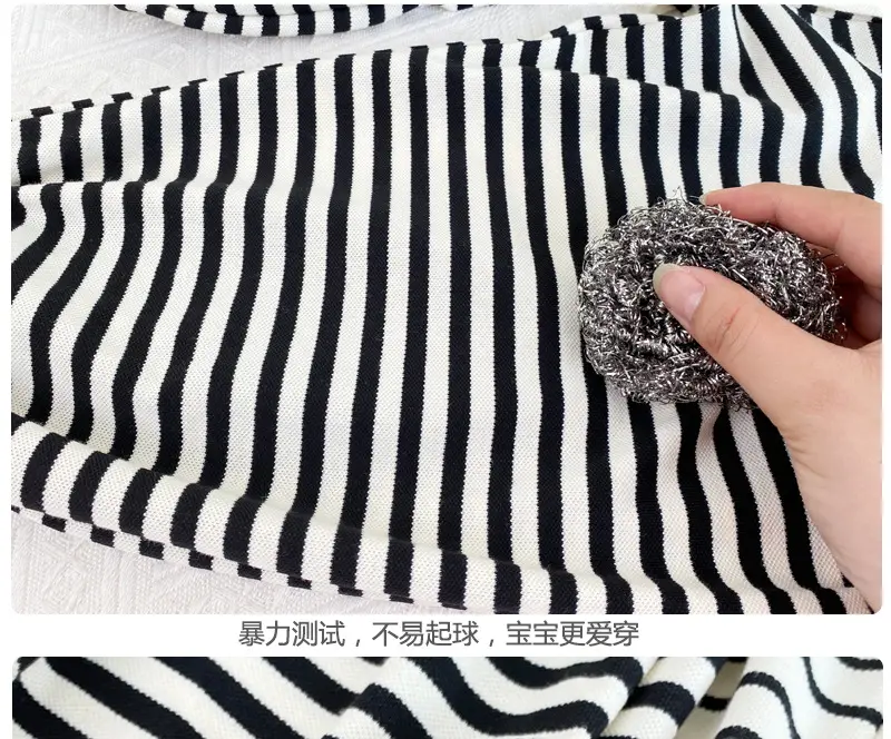 Korean Style Black White Striped Baby Pants — feature 12