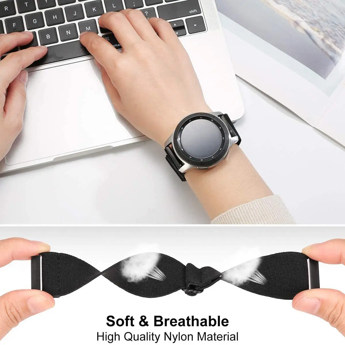 Galaxy Watch 5 Pro with Red Nylon Strap — feature 5