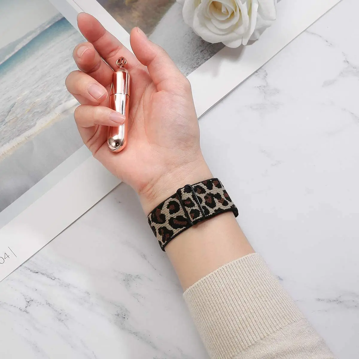 Galaxy Watch 5 Pro with Red Nylon Strap — feature 7