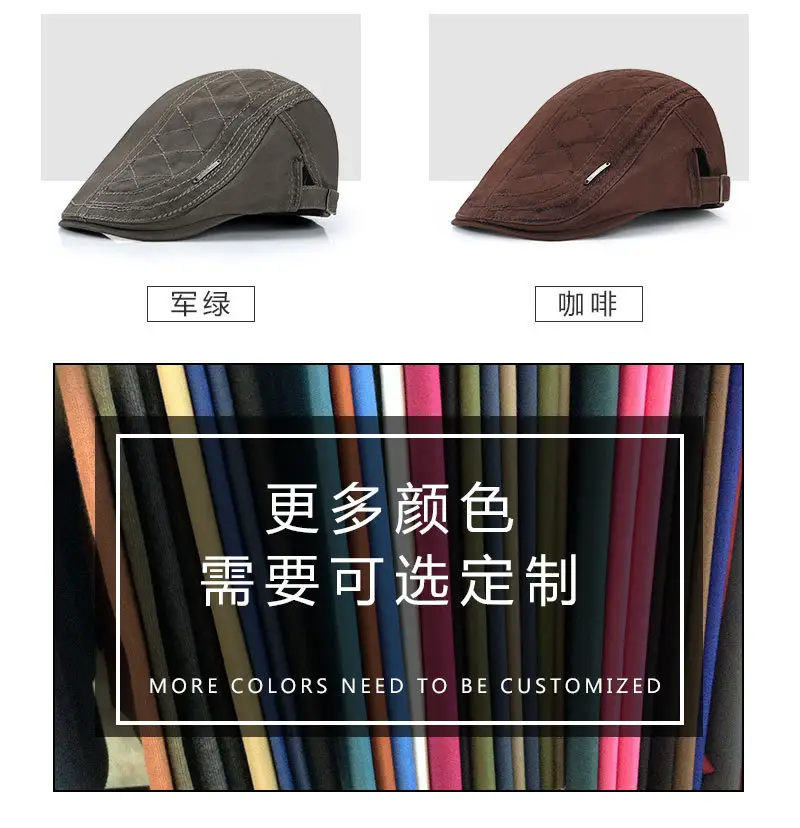 Men's Thin Forward Cap Pure Cotton 6 Colors — feature 5