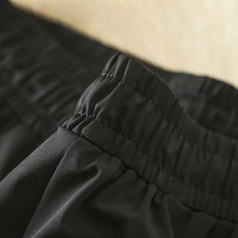 Men Black Ice Silk Sports Shorts Summer Breathable