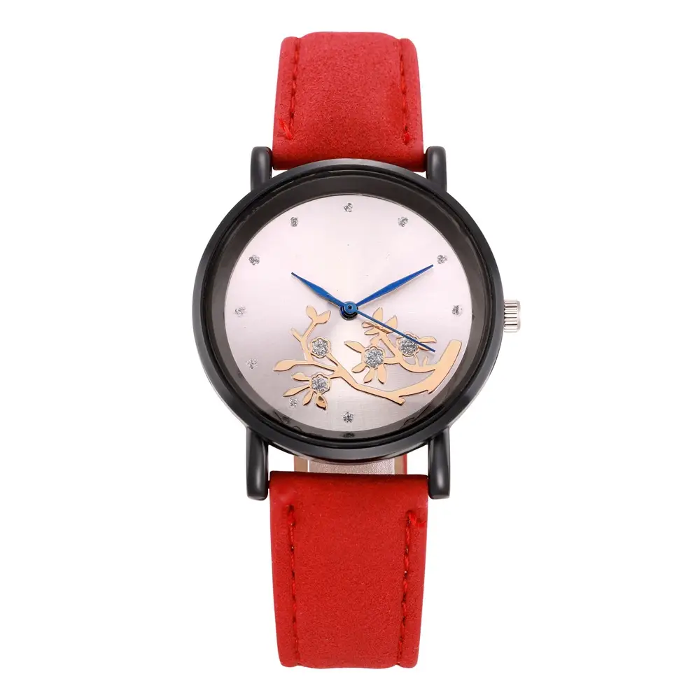 Women's Rhinestone Watch Black Belt Quartz Dial - Image 6