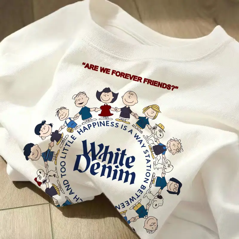 Women White Elephant Print T-Shirt Short Sleeve Korean Style — feature 12