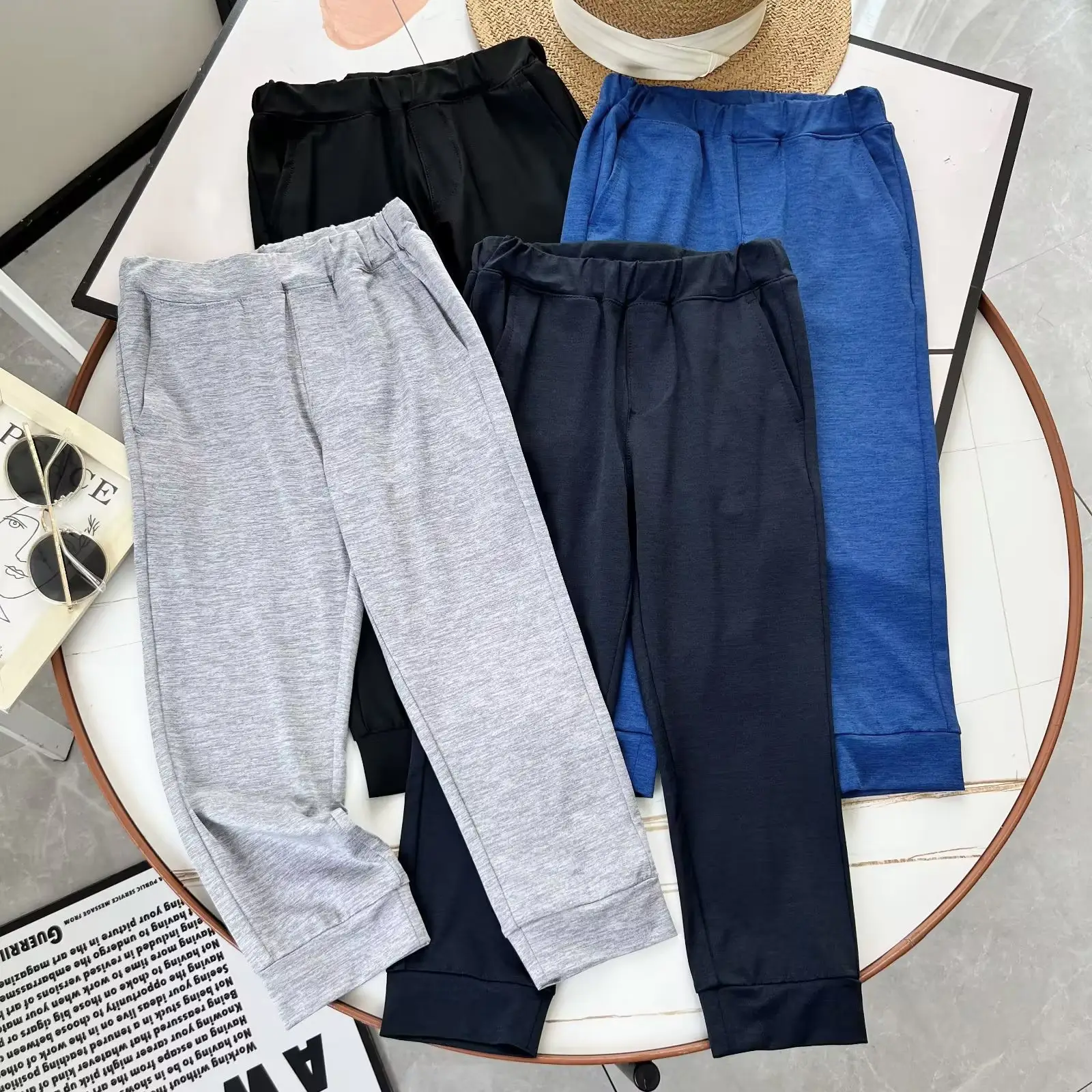 Autumn Moisture-Wicking Sports Leggings Pants Grey — feature 5