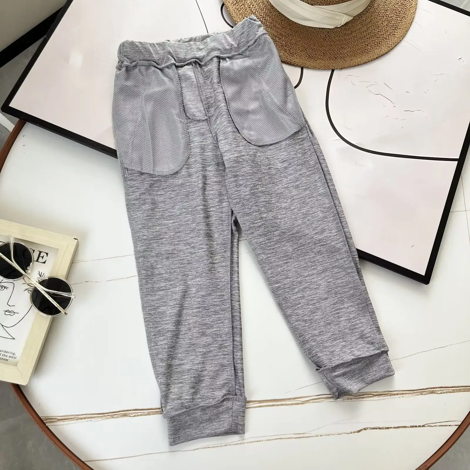 Autumn Moisture-Wicking Sports Leggings Pants Grey — feature 9