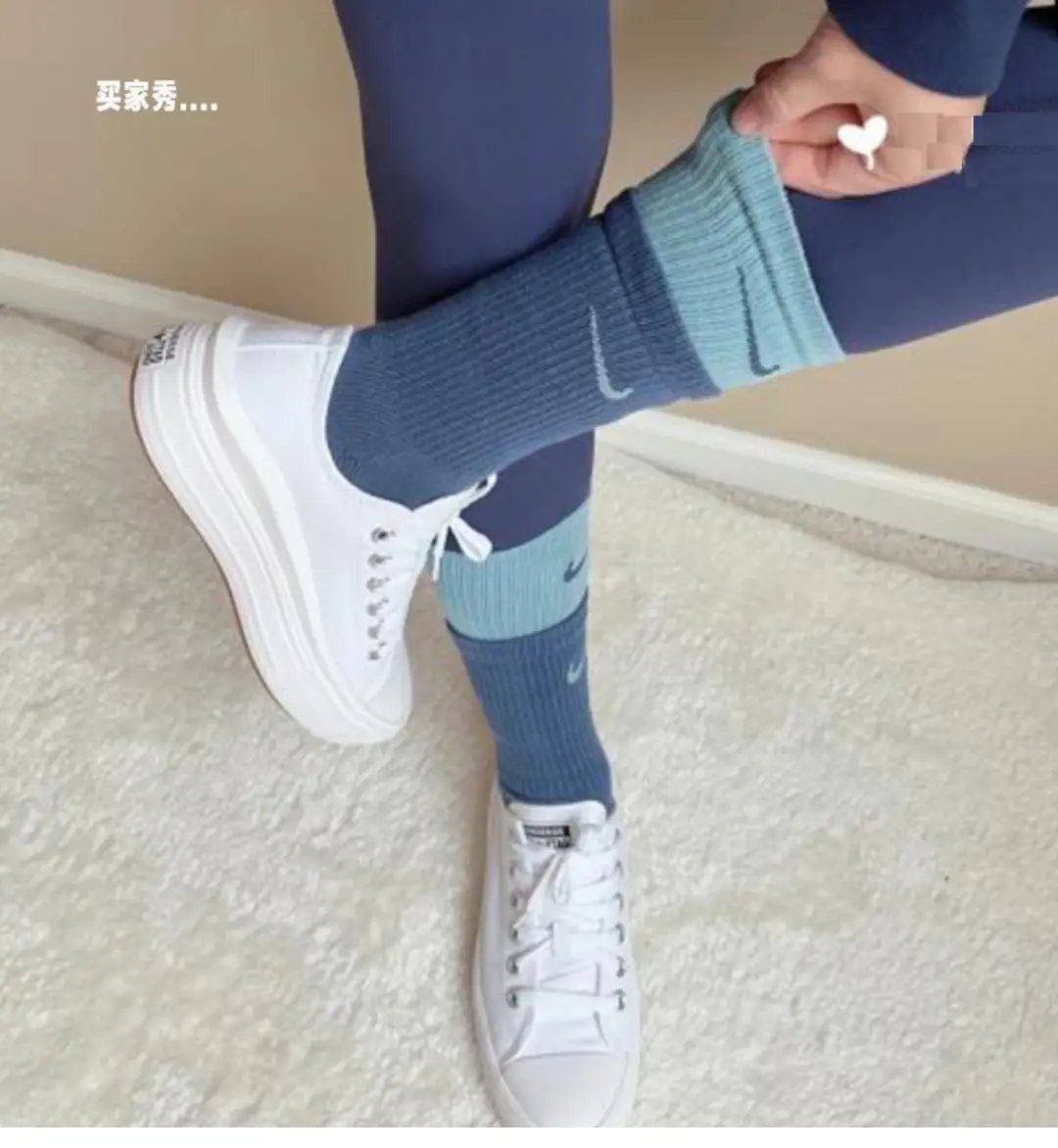 Socks for Women, Double Ruffled Mouth Colorful Matching Mid-Tube Fake Two-Piece Men's Sports Basketball Socks for Couples Ins Trendy Colorfulful Socks — feature 3