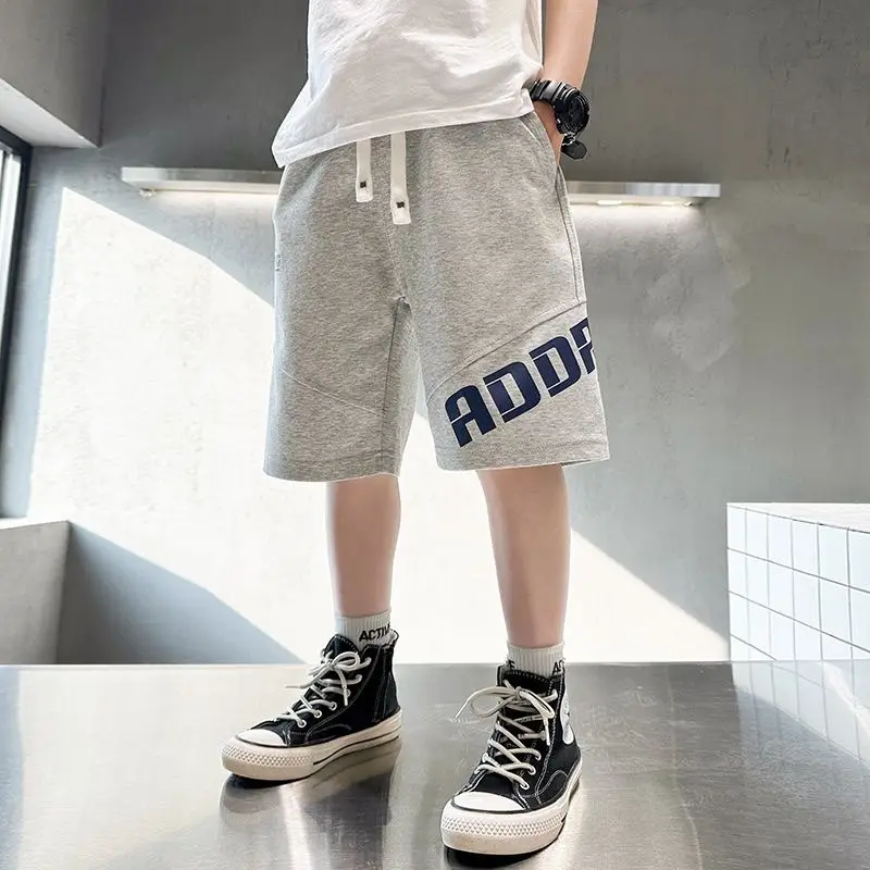 Kids Grey CODF Shorts Mid-Pants Summer 2023 - Image 5