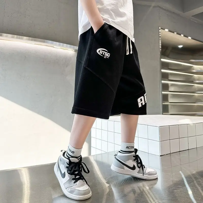Kids Grey CODF Shorts Mid-Pants Summer 2023 - Image 6